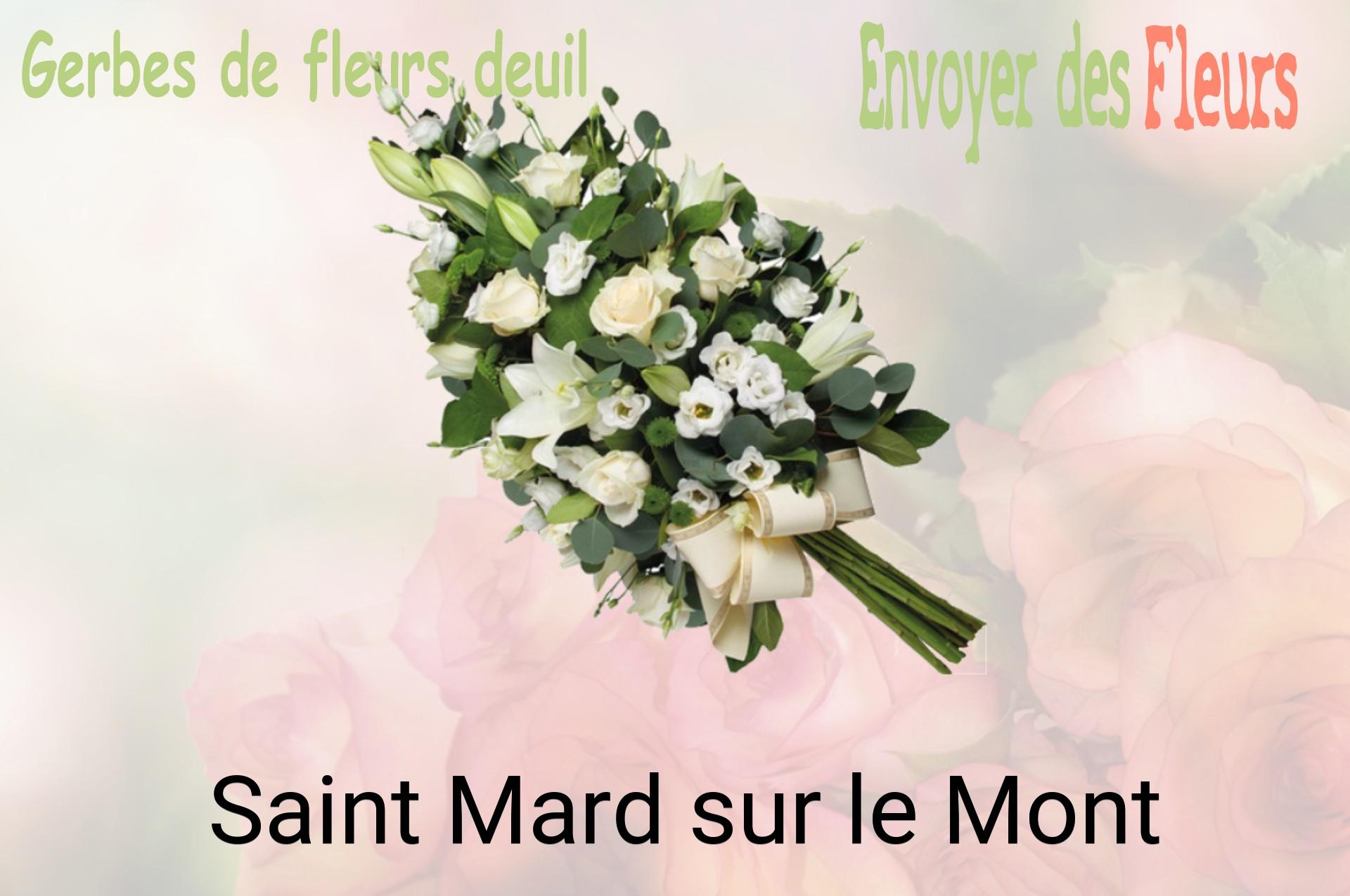 Gerbe de fleurs de deuil livrée à Saint-Mard-sur-le-Mont